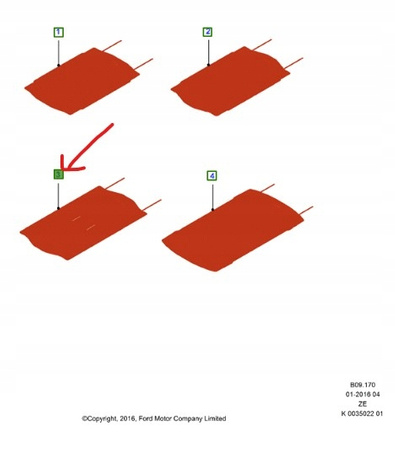 MATA BAGAŻNIKA FORD FOCUS Mk3 5-D SEDAN 2011-18 OE 1738195 _ BM5J-A45456-CB