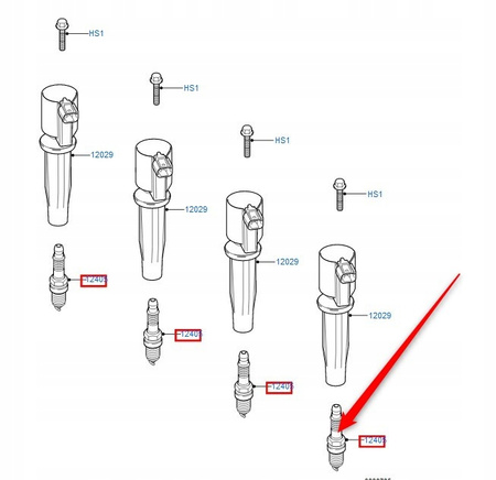 ŚWIECA ZAPŁONOWA 2.0L DURATEC FORD 1315691 _ 3S4J-12405-AB