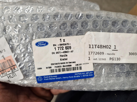 UCHWYT KLAPY TYLNEJ FORD MONDEO Mk4 2010-2014 1772609 _ BS71-43842-AF