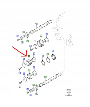 KOŁO ZĘBATE POŚREDNICZĄCE FORD RANGER 2002-2007 4958404 _ 6M34-6A259-AB