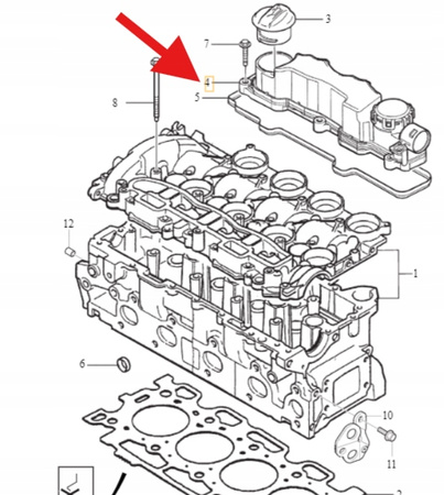 ODMA POKRYWA ZAWORÓW 1.6 D4 VOLVO S40 S80 V50 V70 C30 OE 31259241