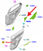 OSŁONA DRZWI LEWY TYŁ FORD ECOSPORT 2017- OE 2177467 _ JN15-N24787-BA