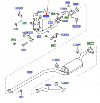 KATALIZATOR FORD 1.6L TDCi FOCUS Mk2 C-MAX Mk1