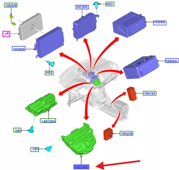 RADIO CD I EKRNA WYŚWIETLACZA FOCUS C-MAX 1924165 _ F1ET-18K811-AD