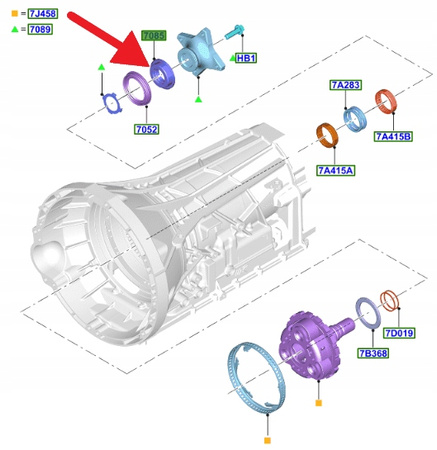 UCHWYT SKRZYNI BIEGÓW 10R80 FORD MUSTANG RANGER 5431163 _ HL3P-7085-BA