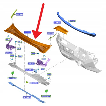 PODSZYBIE GÓRNE FORD KUGA ESCAPE 2020- 2496201 _ LV4B-S02216-AG5JA6