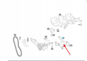 SMOK POMPY OLEJU DIESEL OM642 MERCEDES OE A6421802551