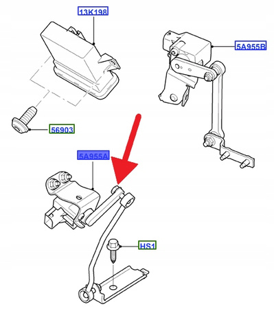 CZUJNIK POZIOMOWANIA REFLEKTORÓW MONDEO SMAX OE 1682745 _ 8G9N-3C097-AA