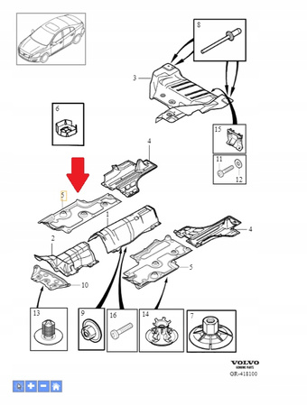 OSŁONA PODWOZIA PRAWA VOLVO OE 31333784