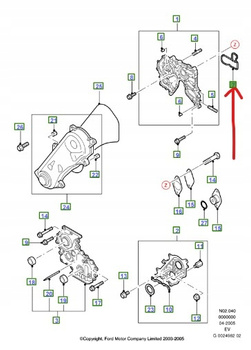 USZCZELKA POMPY OLEJOWEJ FORD EVEREST RANGER _ 4180865 _ XM34-6B773-FA