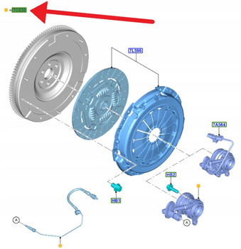 WYSPRZĘGLIK SPRZĘGŁA 1.0 EB FORD FIESTA PUMA 2019- 2420714 _ H1B1-7C630-AA