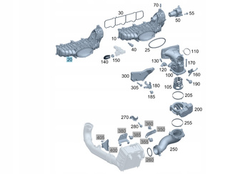 KOLEKTOR SSĄCY DIESEL M651 MERCEDES OE A6510905037
