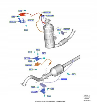 CZUJNIK SONDA NOX FORD OE 1.5 ECOBLUE 2552693 KV615-E145-AE
