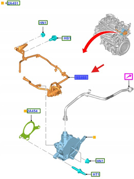 PRZEWÓD POMPY PODCIŚNIENIA 1.5 EB FORD S-MAX GALAXY 2094612 _ DS7G-9S468-DE