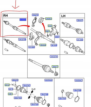 WAŁ NAPĘDOWY PRZÓD RH FORD FIESTA Mk6 2001-2008_1742891_5S61-3B436-AD