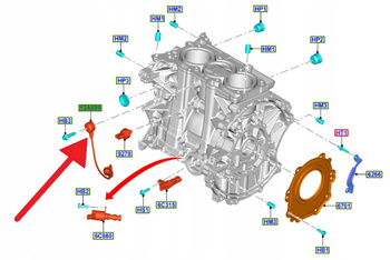 CZUJNIK SPALANIA STUKOWEGO 1.2 1.5 EB KUGA KA+ OE 2087276 _ GN1A-12A699-BA