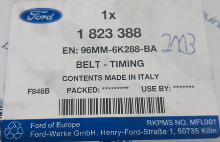 Pasek rozrządu -Ford Focus Ford Fiesta Ford Mondeo_1823388_96MM-6K288-BA