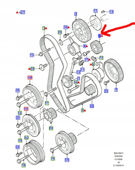 NAPINACZ PASKA ALTERNATORA 1.8 D ESCORT MONDEO_1103598_96FF-6K254-DB