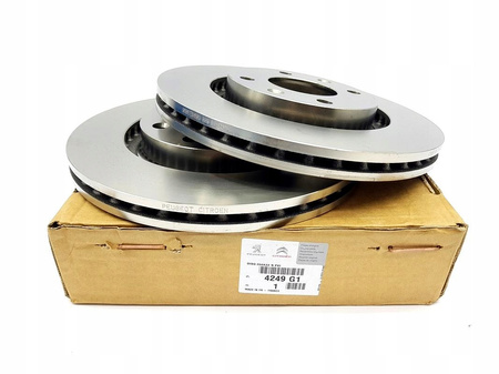 Zestaw tarcz hamulcowych przednich Citroen C3 C4 OE 4249G1