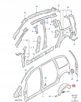 NADKOLE FORD GALAXY 1994- 2000- 1325490 _ 4M21-278B51-AB