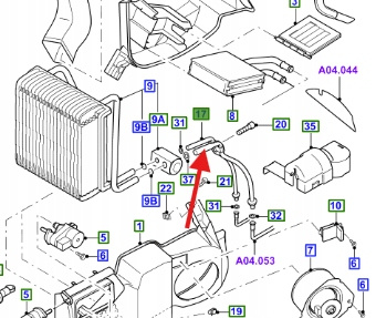 PRZEWÓD KLIMATYZACJI FORD GALAXY 1996-2006 1254264 _ 3M2H-19A834-BB