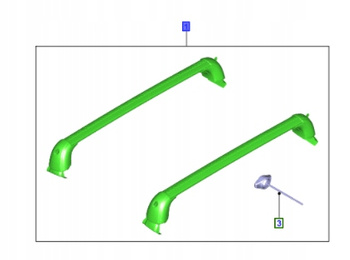 BAGAŻNIK DACHOWY FORD FIESTA Mk8 2017- 3-drzw 2112681 _ AMH1BJ-B46002-AA