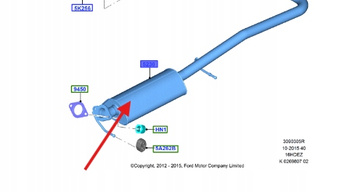 TŁUMIK KOMPLETNY FORD FIESTA Mk7 1.6 DURATEC 15-17