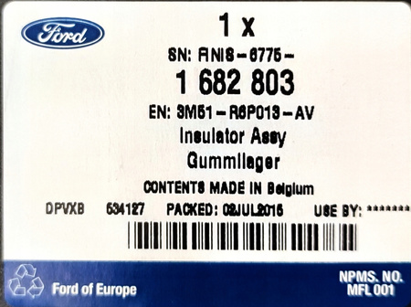 OSŁONA DOLNA SILNIKA TDCi FORD FOCUS C-MAX 2003- 1682803 _ 3M51-R6P013-AV