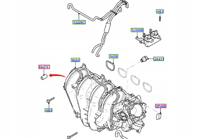 Sterownik zawór odcinający 1.8 - 2.0 DURATEC OE 5243591 _ BS7E-9J559-AA