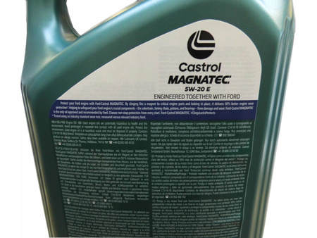 2x OLEJ SYNTETYCZNY 5W20 e FORD CASTROL MAGNATEC PROFESIONAL 5L