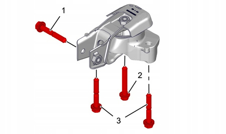 PODUSZKA TYLNA SILNIKA 2,0D Citroen OE C4 JUMPY OE 9804890680