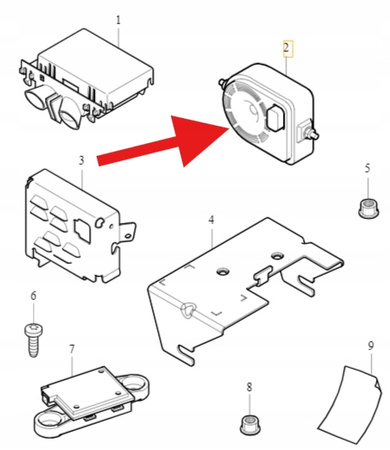 SYRENA ALARMU KLAKSON VOLVO S60 V60 2011- S80 V70 XC60 XC70 OE 30659882