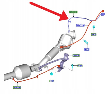 SONDA LAMBDA NOX 1.5 EB FORD FOCUS 2018- OE 2504270 _ JX61-9Y460-JB