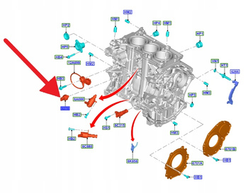 CZUJNIK CIŚNIENIA OLEJU 2.0 ECOBLUE CUSTOM 2023- OE 2529040 _ GN1A-9D290-CB