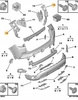 Ślizg zderzaka strona lewa Citroen OE 9817643080
