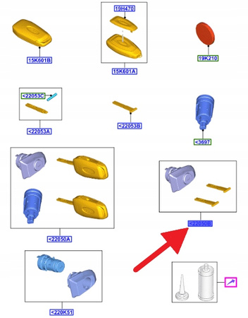ZESTAW ZAMKÓW FORD KUGA FOCUS 2018- OE 2494770 _ JX7B-22050-JF