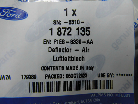KIEROWNICA POWIETRZA LEWA FORD FOCUS Mk3 2014- 1872135 _ F1EB-8339-AA