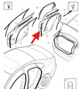USZCZELKA DRZWI PRAWY TYŁ VOLVO S40 V50 2004- OE 30661315