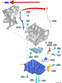 MISKA OLEJOWA FORD FIESTA BMAX FOCUS C-MAX 1.0 EB 2181281 _ H1BG-6675-AB