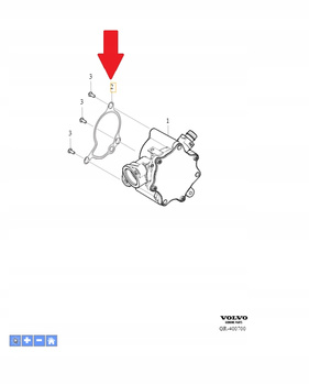 USZCZELKA POMPY VACUM 1.5 2.0 B4 VOLVO S60 V60 S90 V90 2017- OE 31430546