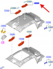 ŚWIATŁO WNĘTRZA DACHU TYŁ FORD C-MAX FOCUS 11- 2038694 _ AM51-13K767-BG3