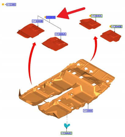 DYWANIKI WELUROWE PRZÓD ECOSPORT 2017- 20 OE 2161071 _ CN15-54130B18-AA3JA6