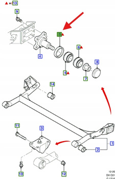 USZCZELNIACZ ŁOŻYSKA BĘBNA HAMULCOWEGO 1101837 _ 71BB-1190-AC