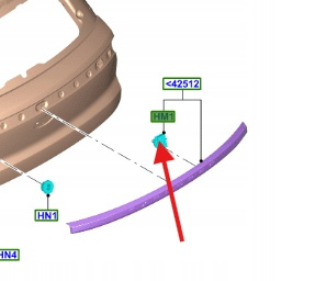 BLENDA KLAPY TYŁ FORD S-MAX 15- 1943897 _ EM2B-R423A40-AGXWAA