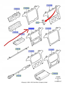 RAMKA RADIA/ KLIMATYZACJI FORD SMAX Mk1 GALAXY Mk3