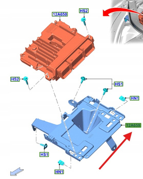 OBUDOWA KOMPUTERA 3.0 V6 FORD EXPLORER 2020- 2413787 _ L1MA-12A692-EB