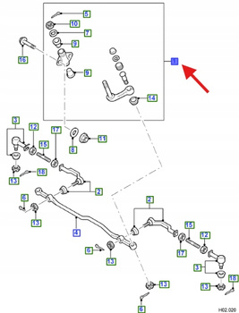 DRĄŻEK KIEROWNICZY LEWY FORD RANGER/EVEREST 1454584 _ 6M34-3350-BA