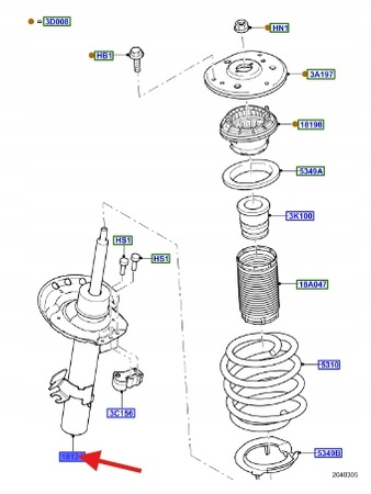 AMORTYZATORY PRZÓD RH LH FORD MONDEO SMAX 2006- 1919331 _ ME7G9J-18K045-BA