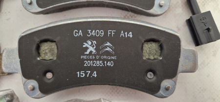 Klocki hamulcowe tylne Citroen JUMPER III 16124340