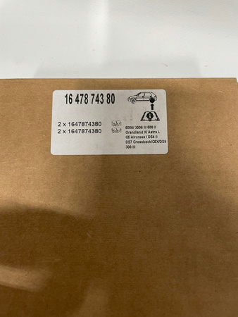 ZESTAW KLOCKÓW HAM TYŁ OE PSA 308 1647874380